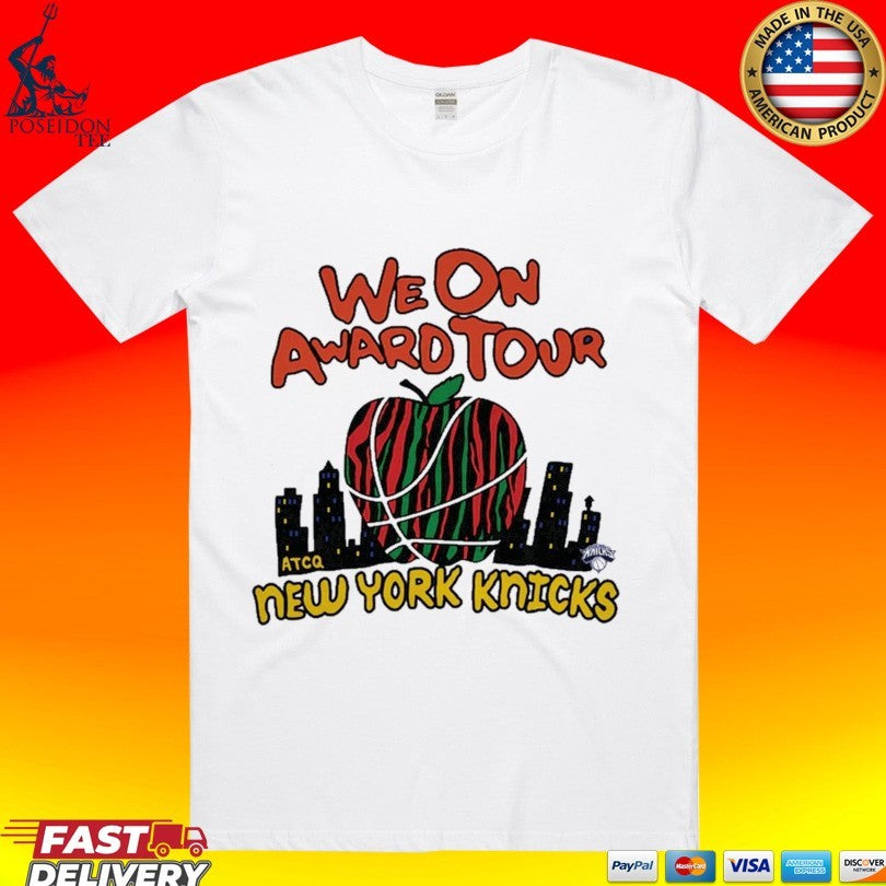 Whoopi Goldberg New York Knicks X Homage X A Tribe Called Quest Blue We On Award Tour T-shirt