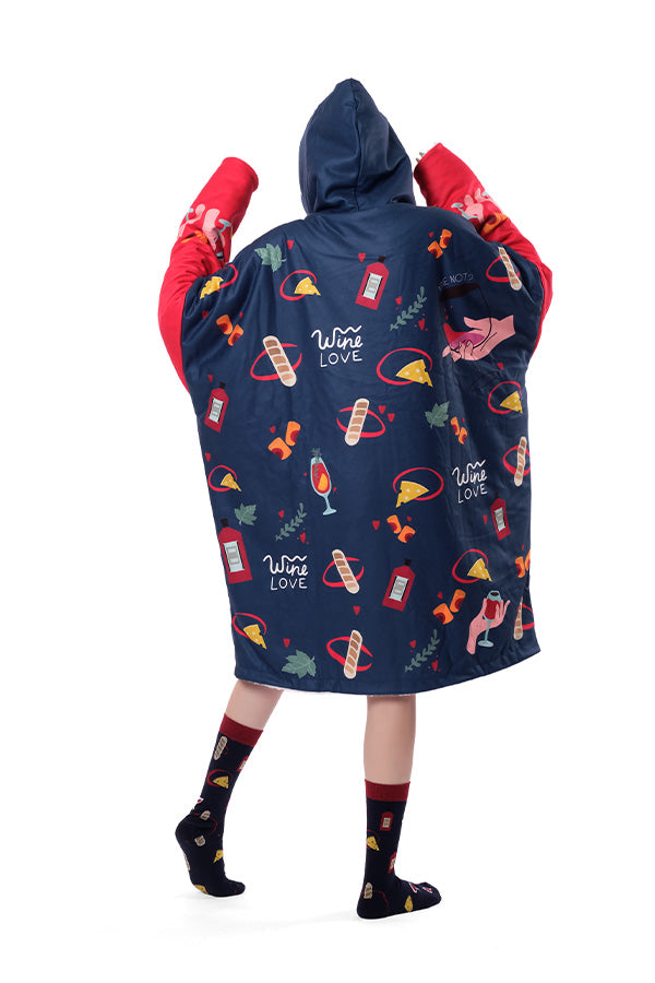 Wine Hoodie Blanket
