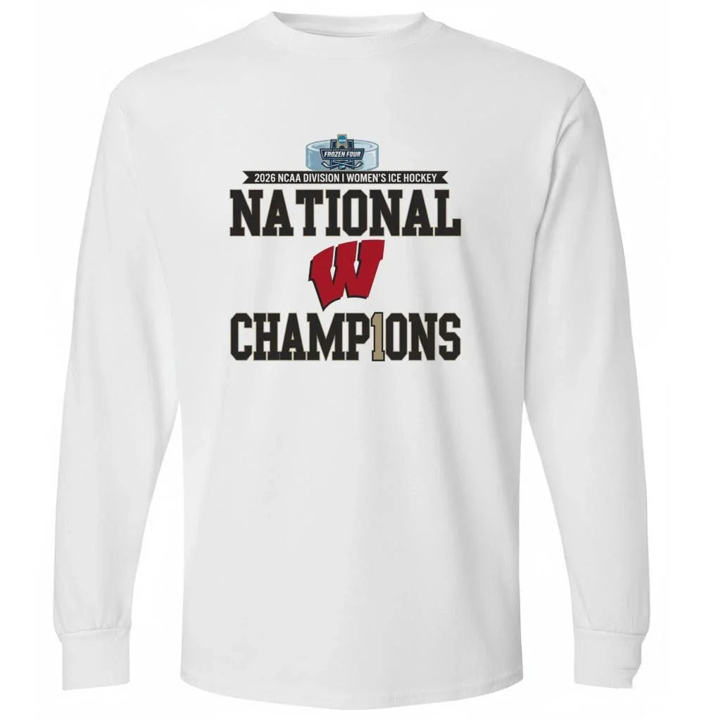 Wisconsin Badgers 2026 Women’s Hockey National Champions Shirt