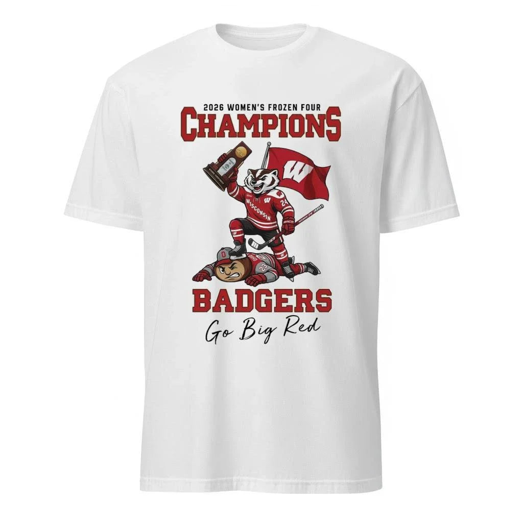 Wisconsin Badgers NCAA Women’s Ice Hockey National Champions 2026 Mascot Shirt