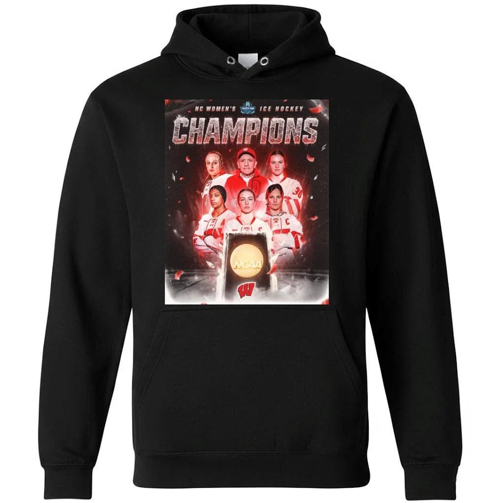 Wisconsin Badgers Women’s Ice Hockey National Champions 2026 NCAA Frozen Four Shirt