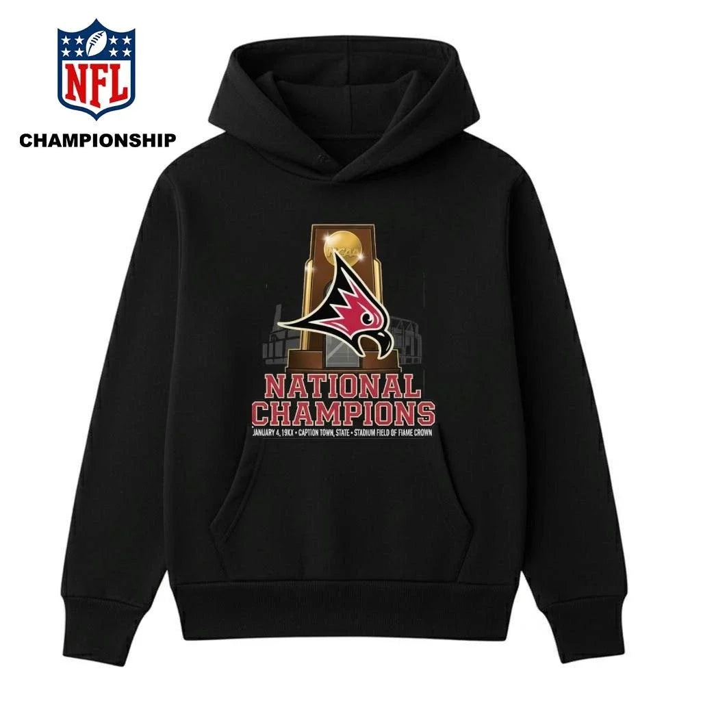 Wisconsin River Falls Falcons Stagg Bowl 2025 NCAA Division III Champion At Tom Benson Hall Of Fame Stadium Shirt