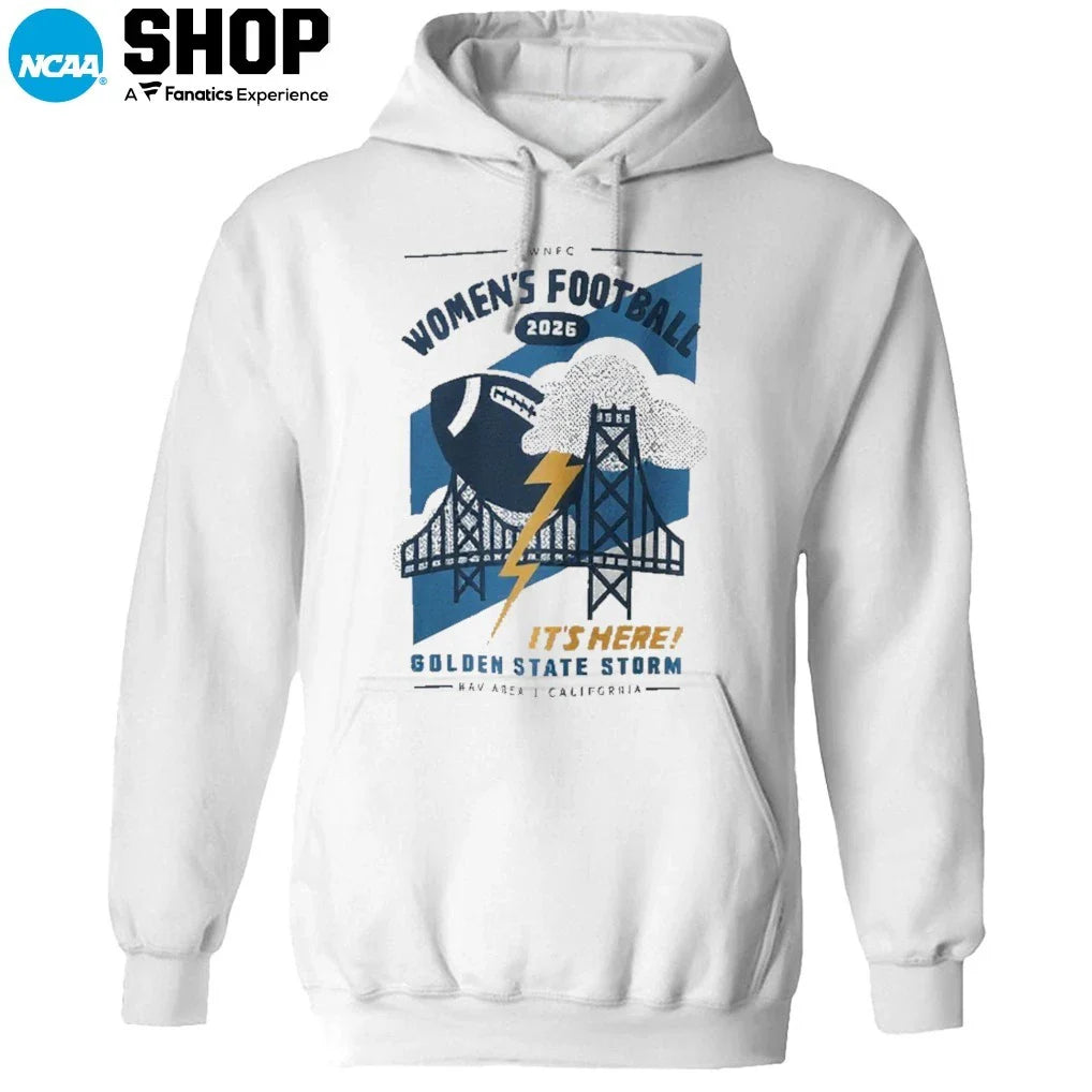 WNFC Women’s Football 2026 It’s Here Golden State Storm California T-Shirt