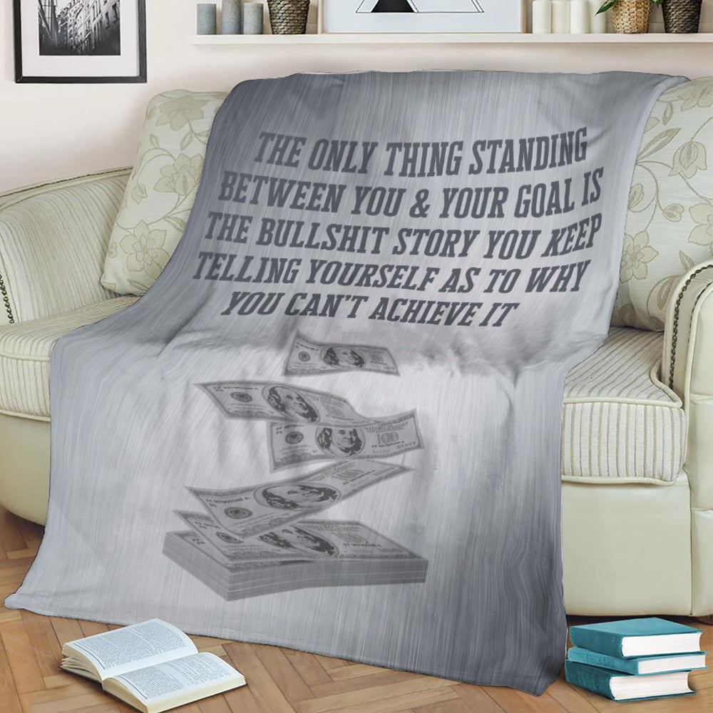 wolf of wall street quote Fleece Throw Blanket