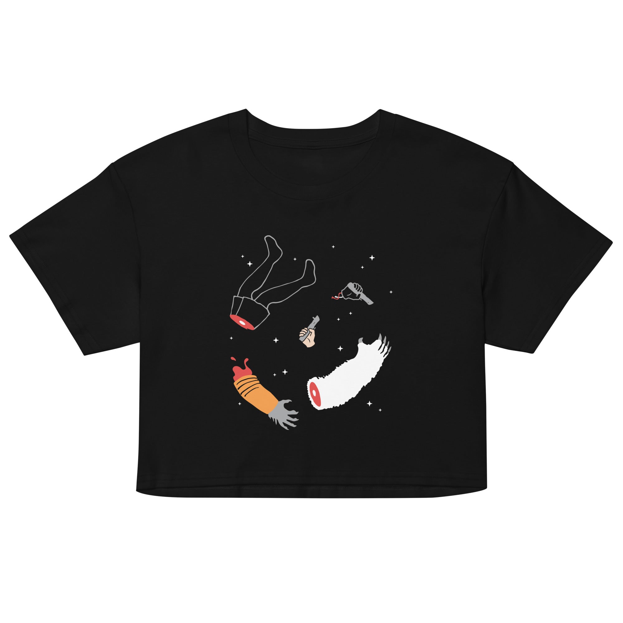 Floating Limbs Women's Crop Tee