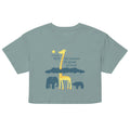 The Weather Is Great Up Here! Women's Crop Tee