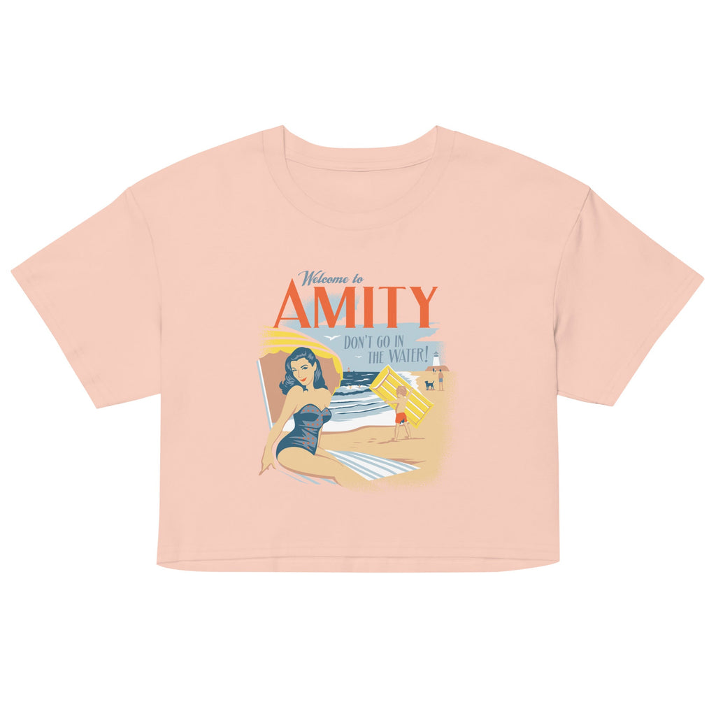 Welcome To Amity Women's Crop Tee