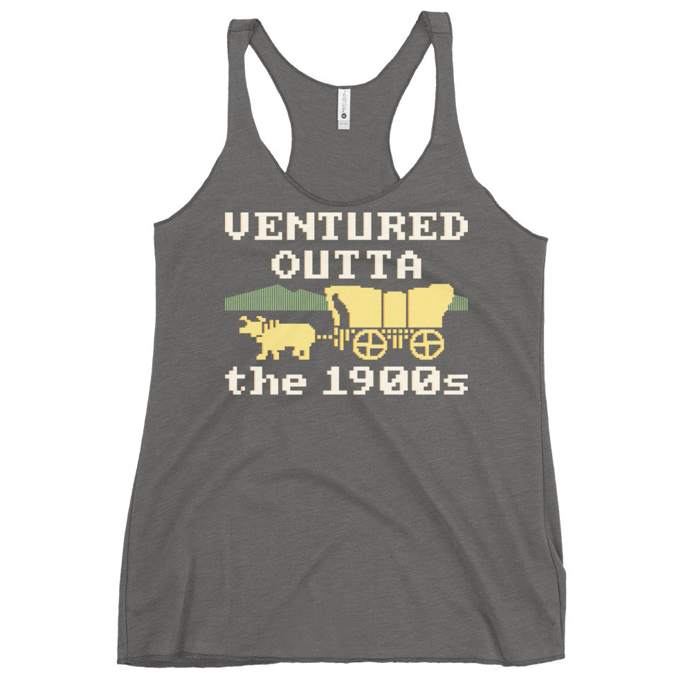 Ventured Outta The 1900s Women's Racerback Tank
