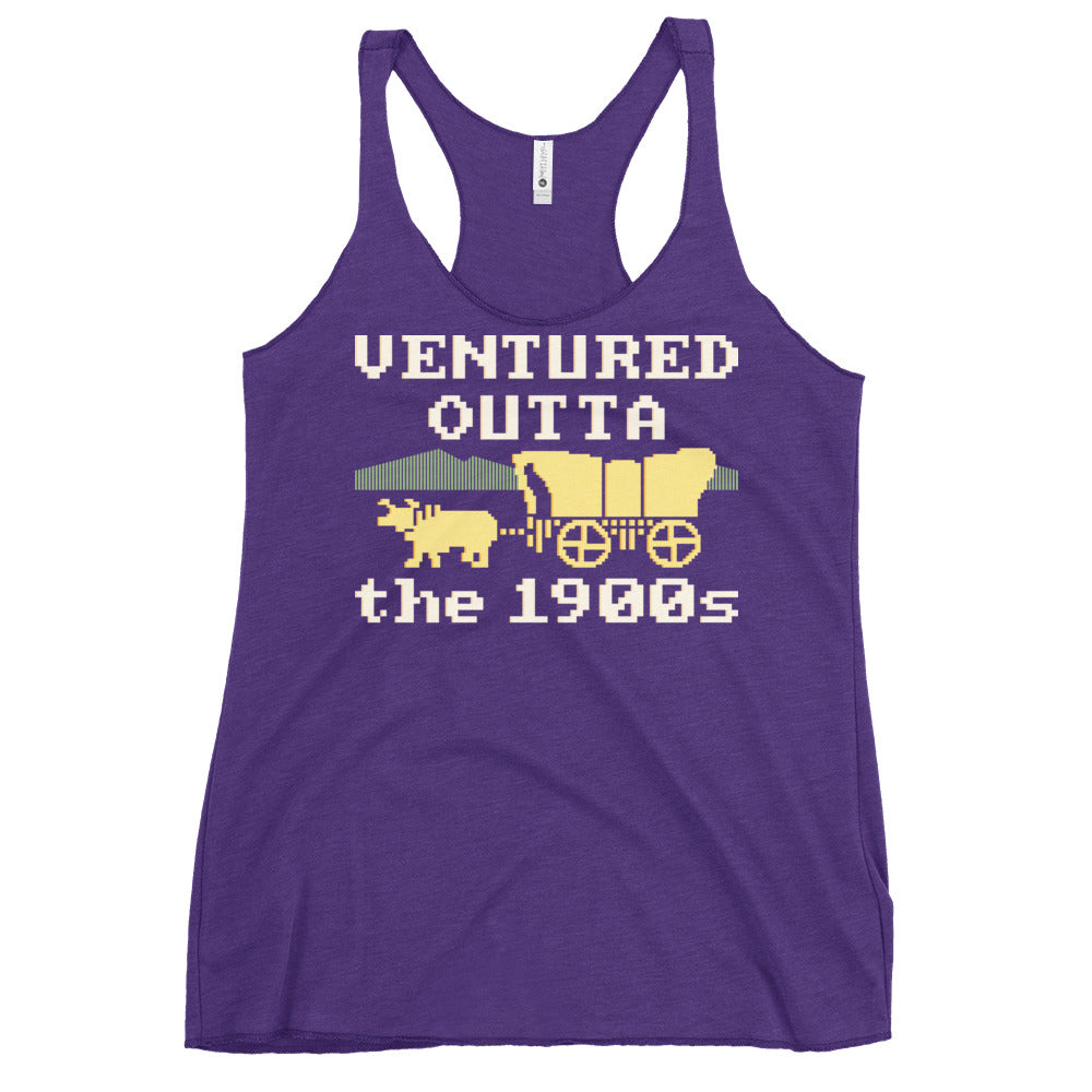 Ventured Outta The 1900s Women's Racerback Tank