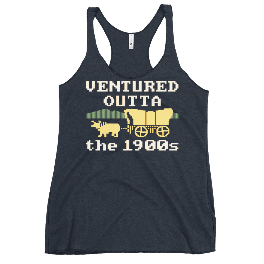 Ventured Outta The 1900s Women's Racerback Tank