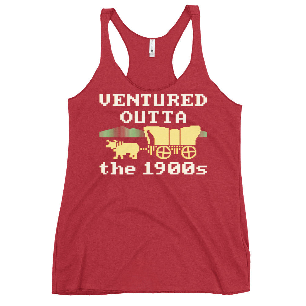 Ventured Outta The 1900s Women's Racerback Tank