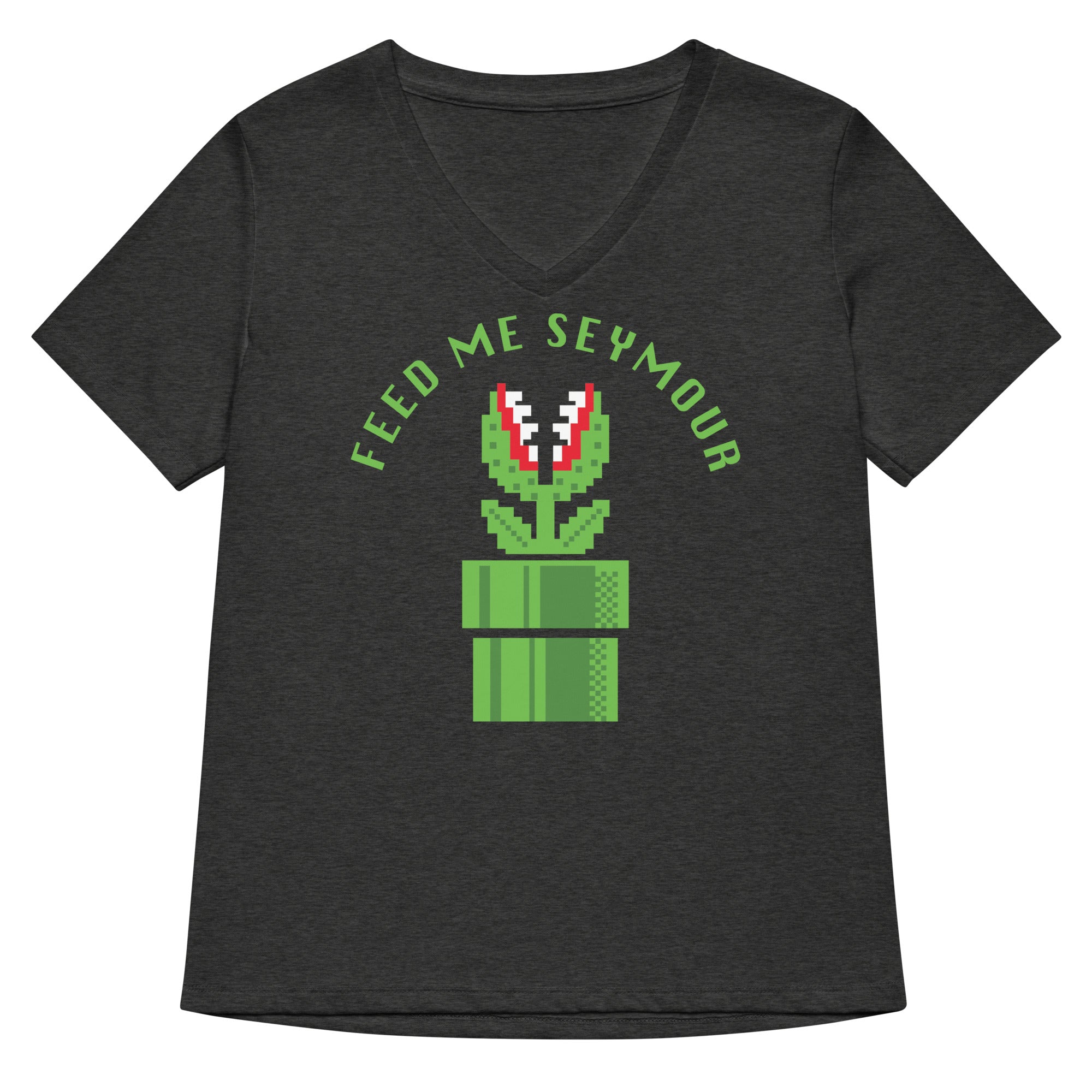 Feed Me Seymour Women's V-Neck Tee