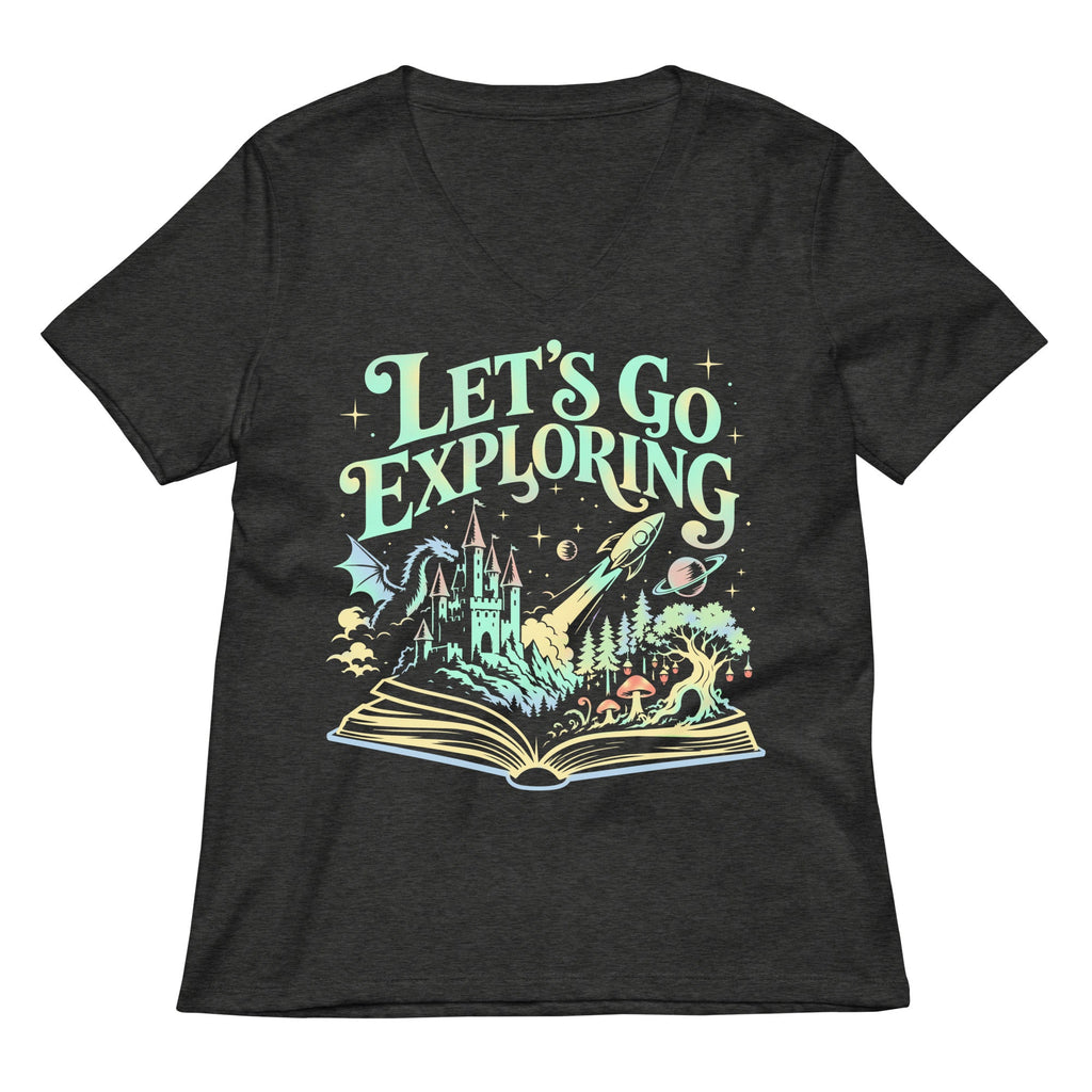 Let's Go Exploring Women's V-Neck Tee