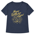 Never Settle For Less Women's V-Neck Tee