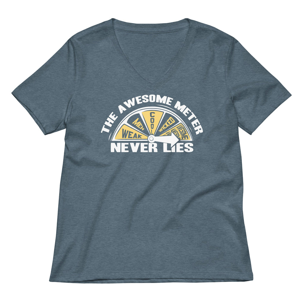 The Awesome Meter Women's V-Neck Tee