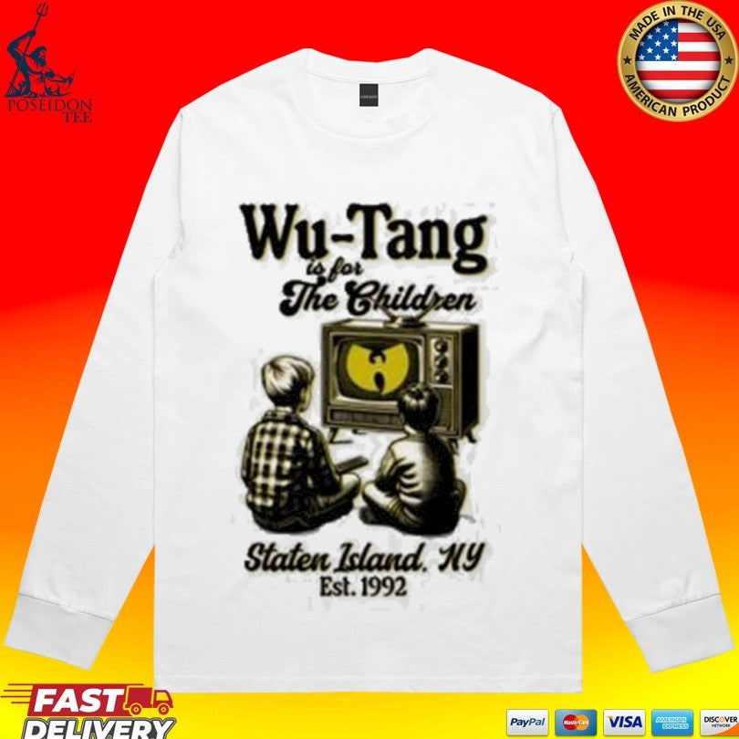Wu-tang Clan Is For The Children Staten Island Ny Est 1992 T-shirt