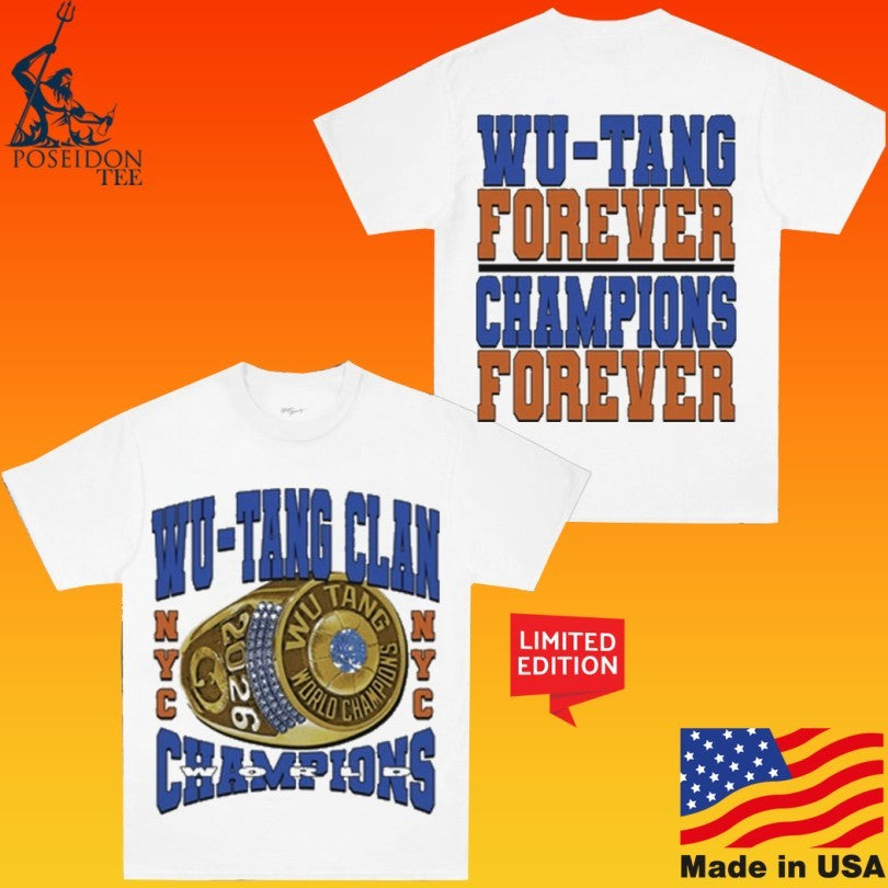 Wu-tang Clan X New York Knicks Champions Forever Championship T-shirt