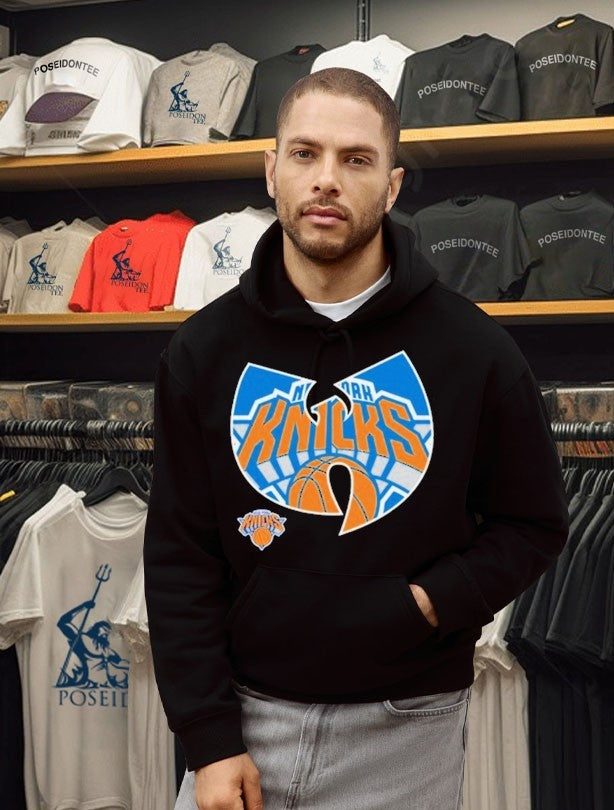 Wu Tang Clan X New York Knicks Logo Mashup Nba T-shirt