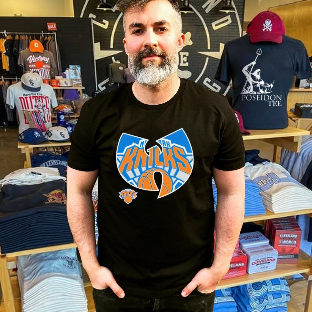 Wu Tang Clan X New York Knicks Logo Mashup Nba T-shirt