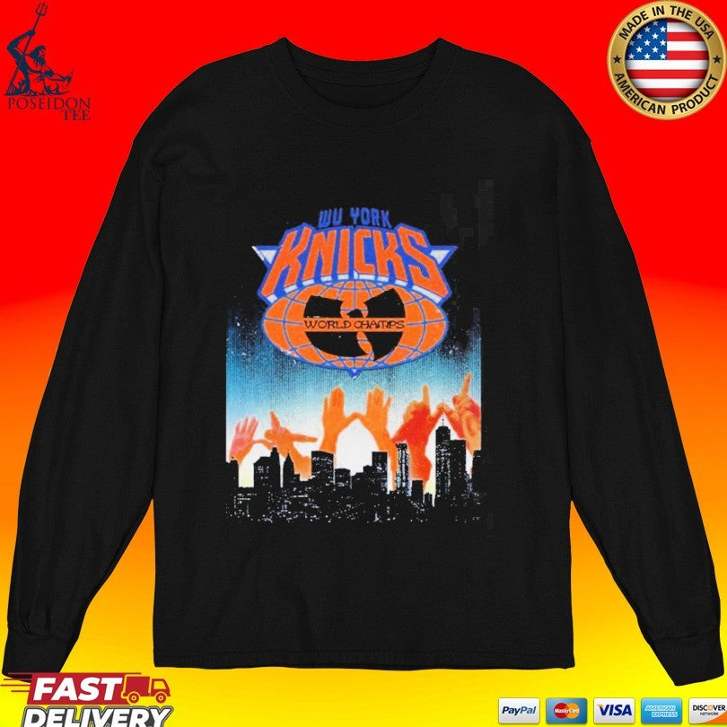 Wu-tang Clan X New York Knicks Wu York Knicks 2026 Nba Champions T-shirt