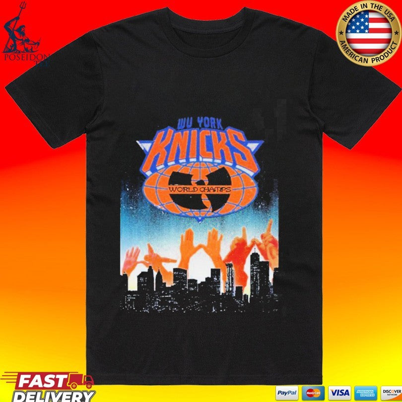 Wu-tang Clan X New York Knicks Wu York Knicks 2026 Nba Champions T-shirt