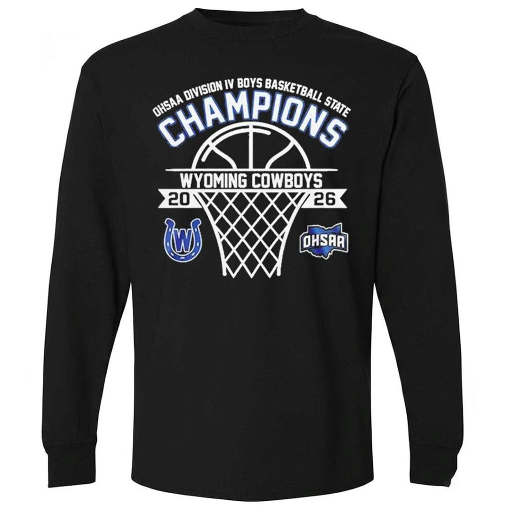 Wyoming Cowboys OHSAA Boys 2026 D4 State Champions Shirt