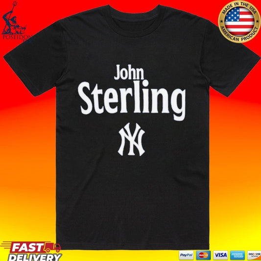 Yankees Memorial Patch For Voice John Sterling T-shirt