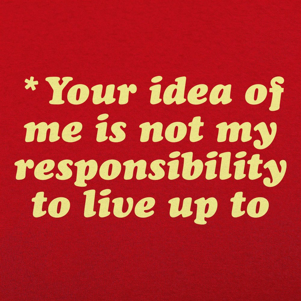 Your Idea Of Me Is Not My Responsibility To Live Up To