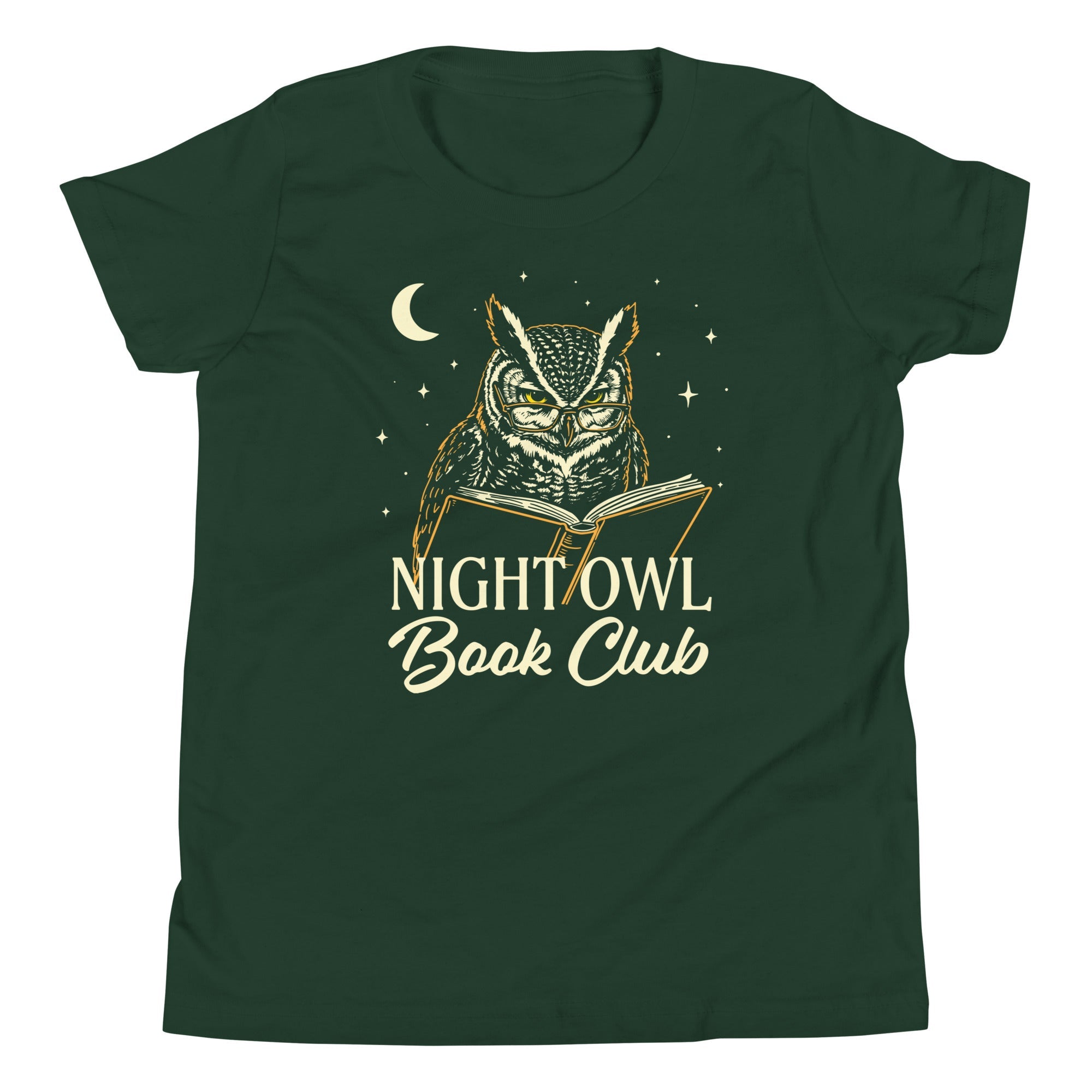 Night Owl Book Club Kid's Youth Tee