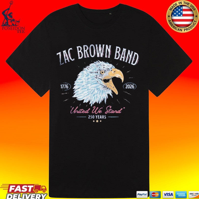 Zac Brown Band United We Stand 4th Of July T-shirt
