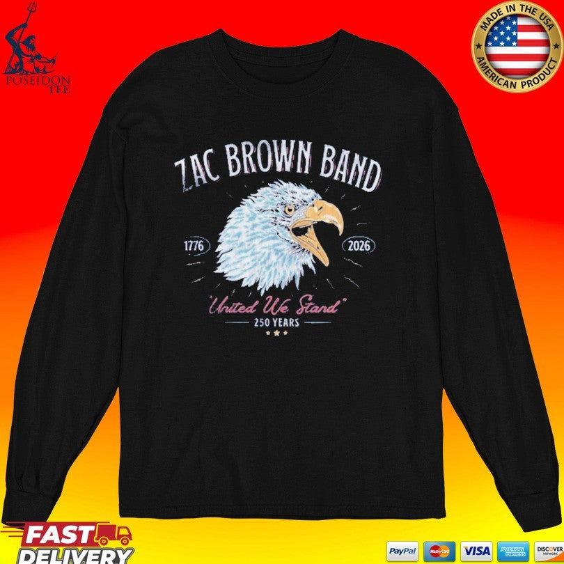 Zac Brown Band United We Stand 4th Of July T-shirt