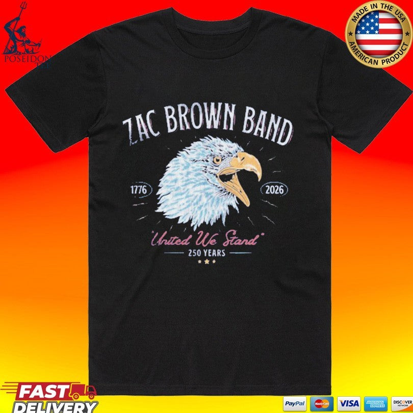 Zac Brown Band United We Stand 4th Of July T-shirt