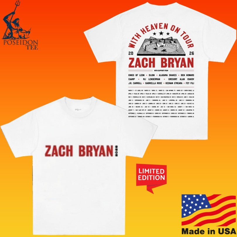 Zach Bryan With Heaven On Top Carousel T-shirt