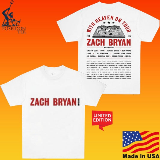 Zach Bryan With Heaven On Top Carousel T-shirt