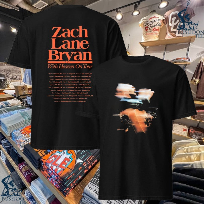 Zach Lane Bryan With Heaven On Top Tour Exposure T-shirt