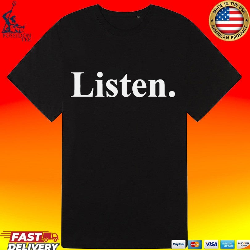 Zak Butters Wearing Listen T-shirt