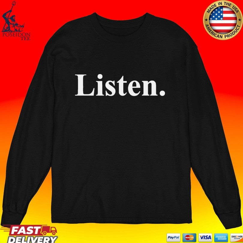 Zak Butters Wearing Listen T-shirt